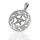 Ara Pentagram Pendant with Open Knot Border in 925 Sterling Silver
