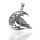 925 Sterling Silberanhänger - Adler im keltischen Halbmond mit Pentagramm