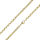 4 mm pea chain - PVD-Gold 55 cm