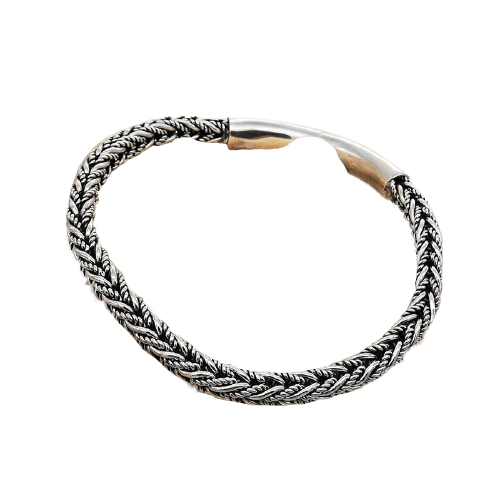 925 Sterling Silberarmband - Keltischer Knoten "Yga" 21 cm