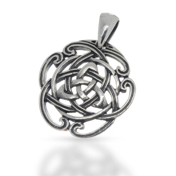 925 Sterling Silberanhänger - Triquetra - keltischer Knoten