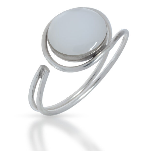 925 Sterling Silberring - Shivaauge 56 (17,8 Ø) 7,6 US - Open Size
