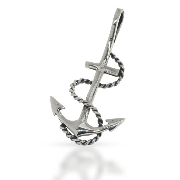 925 Sterling Silberanhänger - Anker "Dolphemoth"
