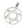 925 Sterling Silver Pendant - Star of David in a circle