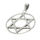 925 Sterling Silver Pendant - Star of David in a circle