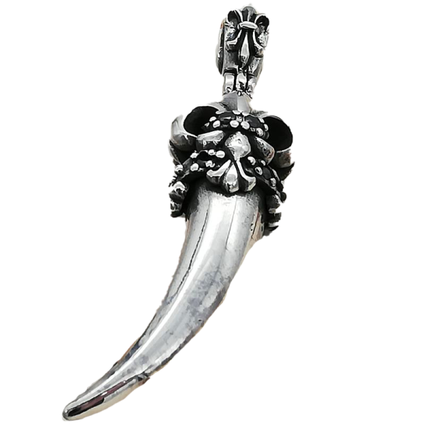 925 Sterling Silberanhänger - Reißzahn "Lupin"