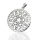 925 Sterling Silberanhänger - Pentagramm Anhänger "Durchwachsen"