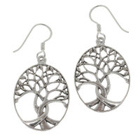 925 Sterling Silver Earrings - Tree of Life