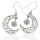Silberohrschmuck Mond " Luna" aus 925er Sterling Silber