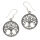 Silberohrschmuck Lebensbaum "Alsuna" aus 925er Sterling Silber
