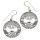Silberohrschmuck- Weltenbaum "Green" aus 925er Sterling Silber