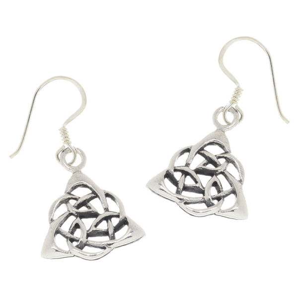 Silberohrhänger keltischer Knoten "Erin" aus 925er Sterling Silber