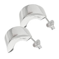 Silberohrstecker - Halboffen "C" aus 925er...
