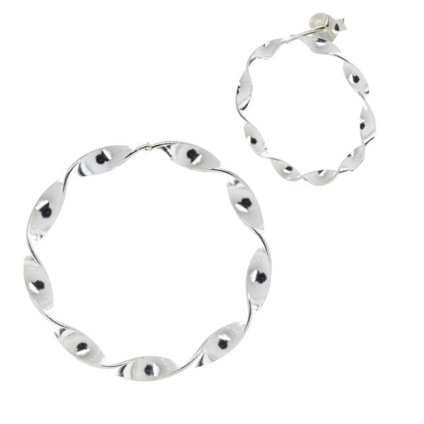 Silberohrstecker - Kranz "Melancholie" aus 925er Sterling Silber