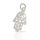 925 Sterling Silberanhänger - Hand der Fatima "schrill"