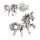 925 Sterling Silberohrstecker- Einhorn "Onchao"