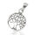 Mini Tree of Life Pendant with Fine Roots in 925 Sterling Silver