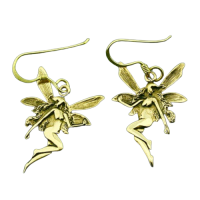 Bronze earrings - fairy