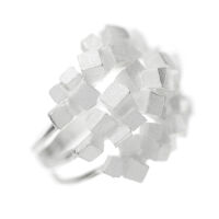925er Sterling Silberring - "Meta" 60 (19,1 Ø) 9,1 US