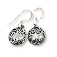 925 Sterling Silver Earrings - Tree of Life "Saizu