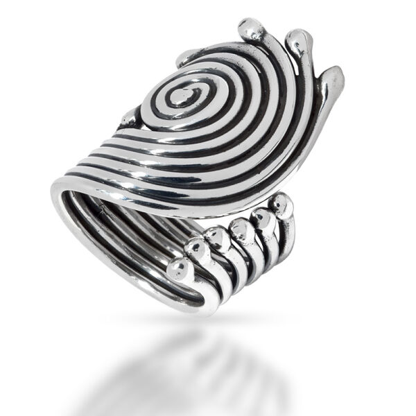 925 Sterling Silberring - Spirale 60 (19,1 Ø) 9,1 US