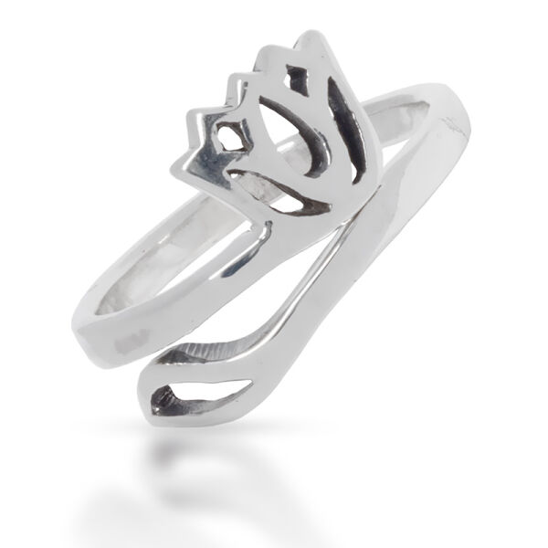 925 Sterling Silberring - Lotus "Treue" 59 (18,8 Ø) 8,7 US