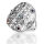 925 Sterling Silberring - Blume des Lebens mit 7 Chakren...