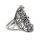 925 Sterling Silberring - Blume des Lebens mit Steinen 60 (19,1 Ø) 9,1 US