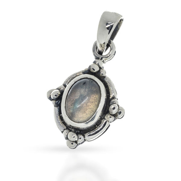 925 Sterling Silberanhänger - Labradorit