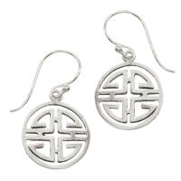 925 Sterling Silberohrhänger - Chinesische Zeichen