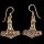 Bronze Earrings - Thors Hammer