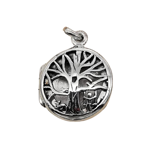 925 Sterling Silberanhänger - Baum mit Schaukel "Ronja"