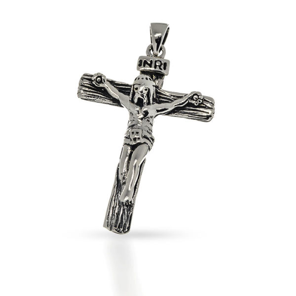 925 Sterling Silberanhänger - Jesus am Kreuz "Jakob"