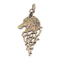 Wolfskopf - Bronzeanhänger