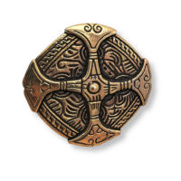 Bronze Brosche - Keltisches Schild