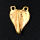 Bronze brooch - heart shape