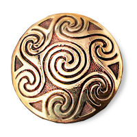 Bronze Brosche - Keltisches Muster