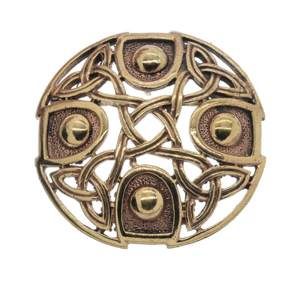 Bronze Brosche keltisches Knotenornament