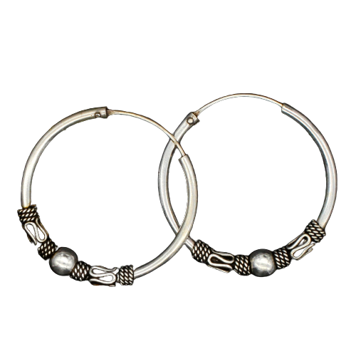 925 sterling silver balicreole "Credonia
