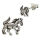 Silver Stud Earrings - Horse “Fahad”