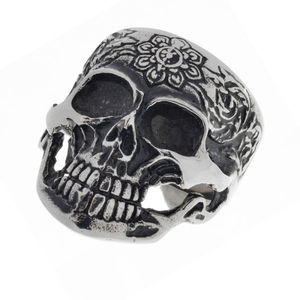 Edelstahlring/Totenkopf 14 / 72