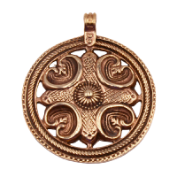 Bronzeanhänger- Keltisches Schild "Lilie"
