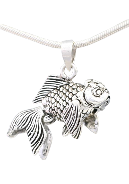 925 Sterling Silberanhänger - Fisch