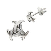 Silver ear studs - Odins Horn