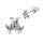 Silver ear studs - Odins Horn