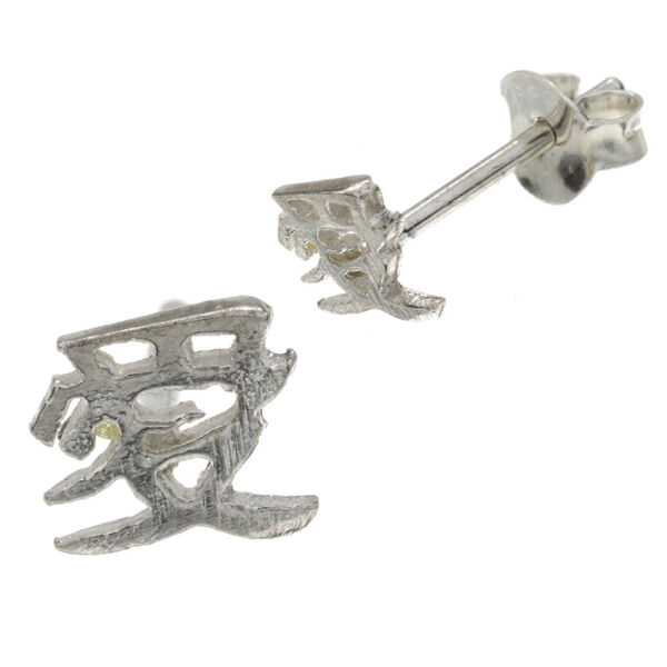 925 Sterling Silberohrstecker - Chinesische Zeichen