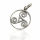 925 Sterling Silberanhänger - Sterling Silber 925 - Triskele 16mm