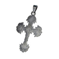 Stainless steel pendant - Brabant cross with animal...