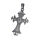 Stainless Steel Pendant – Tribal Cross with Flame Outline