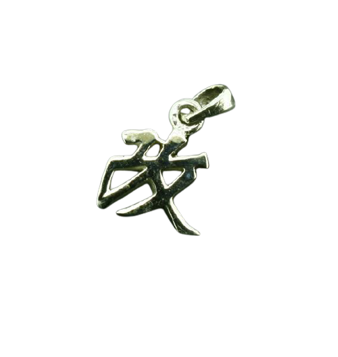 925 Sterling Silberanhänger - Chinesisches Zeichen - Veränderung